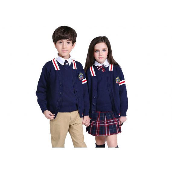 Suéteres de cardigan femininos com gola redonda, suéteres bonitos para meninas com padrões de ponta de onda - 11766659