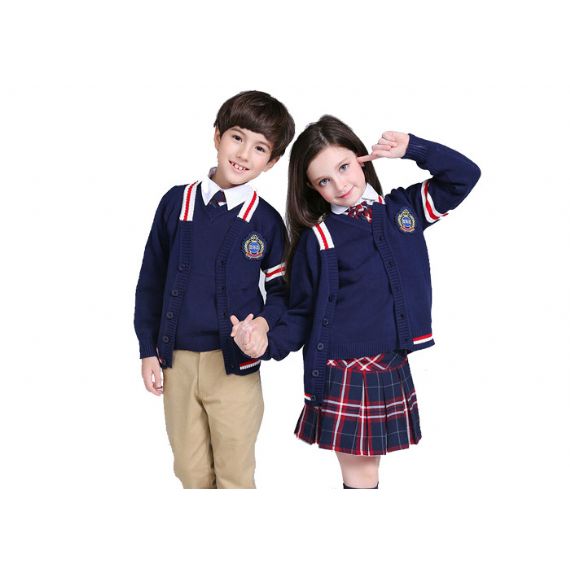 Suéteres de cardigan femininos com gola redonda, suéteres bonitos para meninas com padrões de ponta de onda - 11766659