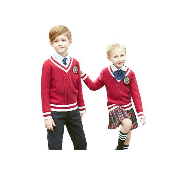 Cardigan de malha infantil manga longa branco/amarelo água morna lavada à mão - 11772990