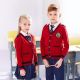 Suéteres de uniforme escolar azul marinho anti-pilling, cardigã escolar para meninos e meninas - 11774420