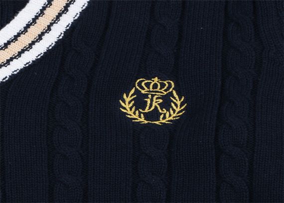 Diseños modernos unisex de los suéteres del uniforme escolar de los niños del algodón acrílico en blanco - 11806552