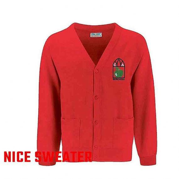 Manga del OEM Suéteres del uniforme escolar Cardigan Sólido Raglán liso del ajuste de la costilla - 11809571