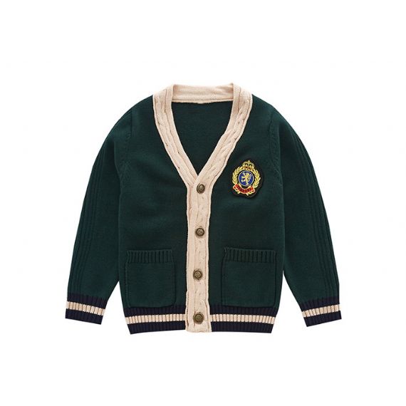 Suéteres de uniforme escolar de cor vermelha, suéter escolar masculino antiencolhimento - 11811119