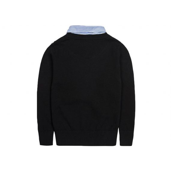 Suéter de algodão escolar xadrez britânico - 11811402