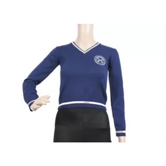 Suéter pulôver infantil britânico de algodão puro suéter escolar infantil feito sob medida - 12324048