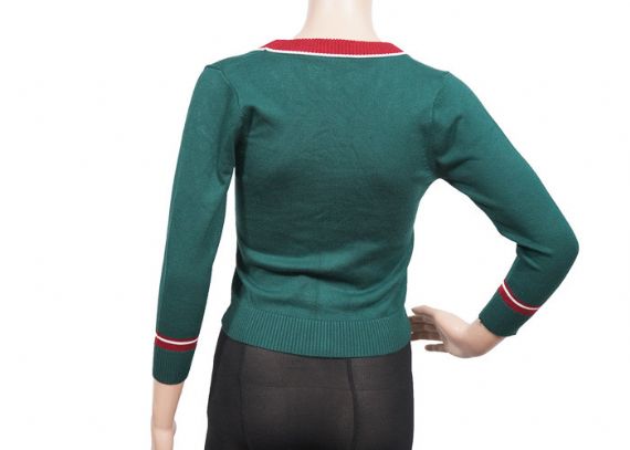 Suéteres del uniforme de la escuela primaria, verde del suéter del vestido de la escuela anti - encogimiento - 12324109