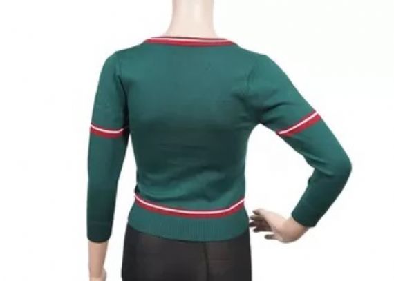 Suéteres del uniforme de la escuela primaria, verde del suéter del vestido de la escuela anti - encogimiento - 12324109