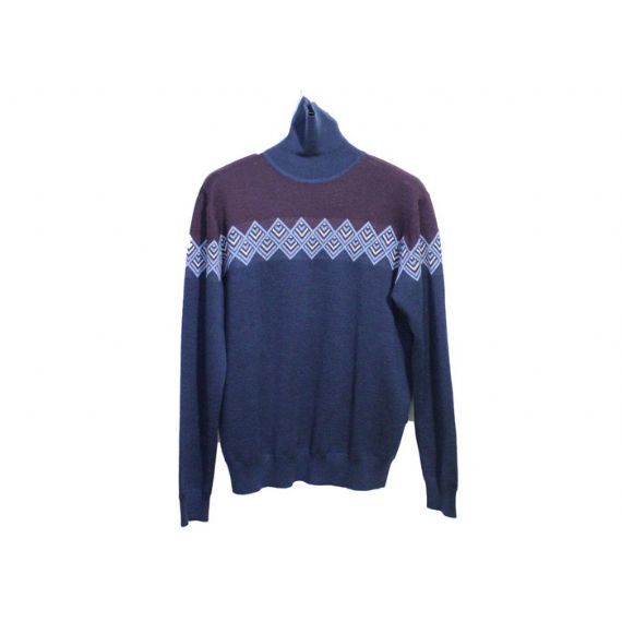 Suéter de malha masculina de gola alta jacquard gola alta na temporada de inverno - 11999200