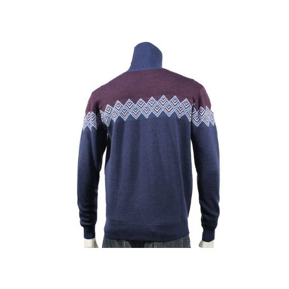 Suéter de malha masculina de gola alta jacquard gola alta na temporada de inverno - 11999200