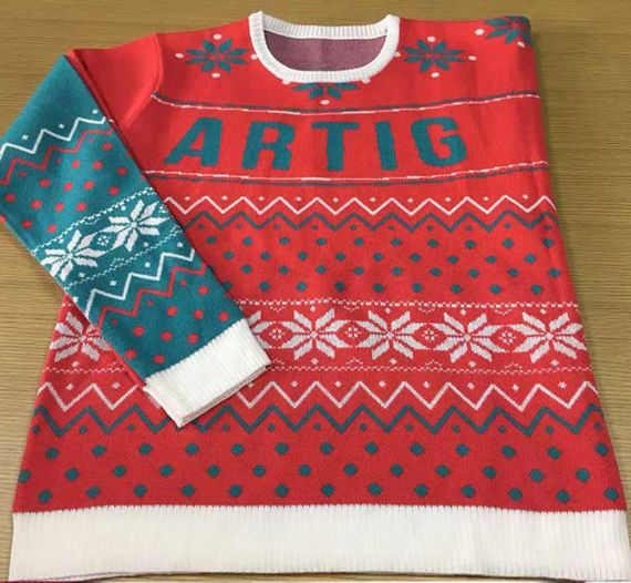 Suéter de Navidad doble unisex de punto de moda - 11664605