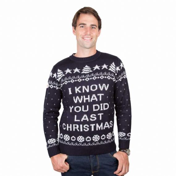 Sé lo que hiciste la última Navidad Ugly Christmas Sweater Set - F02