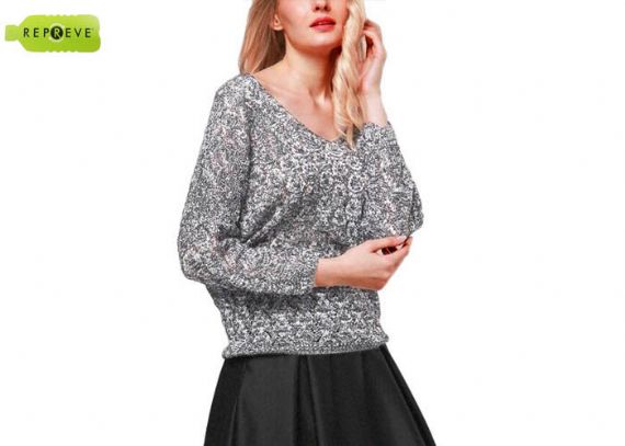 V Neck Outdoor Casual Sustainable Knitwear - 13128278