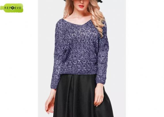 V Neck Outdoor Casual Sustainable Knitwear - 13128278