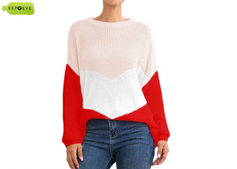 Womens Loose Shape Crew Neck Sustainable Sweater - 13131356