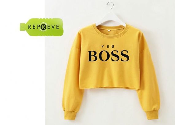 Printed Long Sleeve Sustainable Crop Top - 13131401