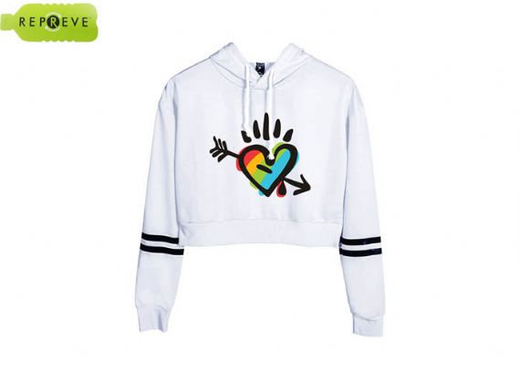 Cotton Long Sleeve Crop Top Sustainable Sportswear - 13134735