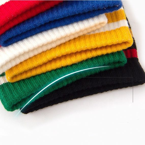 White Stripes Eco Friendly Wool Socks - HNSS18