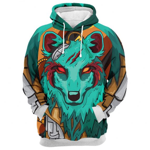 Blue Fox Polyester Sublimation Hoodies - SPS3