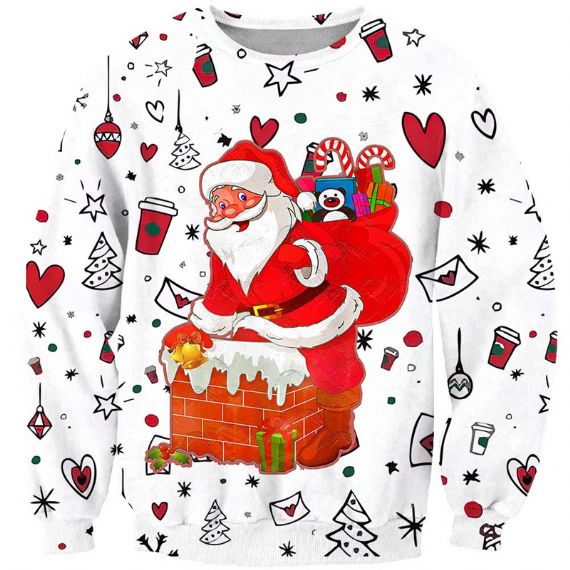 White Dye Sublimation Sweatshirts - SPS50