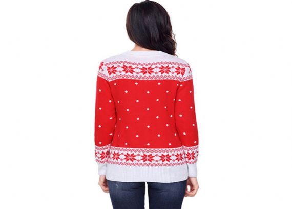 Seasons Greetings Ladies Knitted Jumpers OEM Service Computer Knitted Technics - 11153738