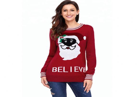 Custom Knitting Pattern Ugly Christmas Sweater Europe Style Long Sleeve Pullover - 11153777