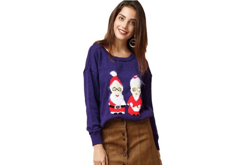 Grandma Christmas Fluffy Jumpers - 11153786