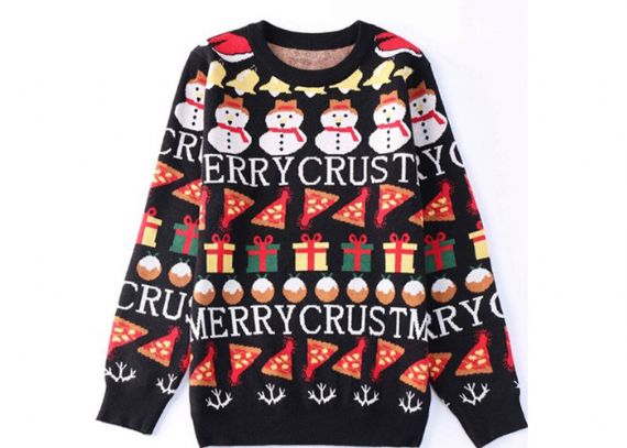 Jacquard Snowflake Ugly Christmas Sweater Computer Knitted Technics - 11153794