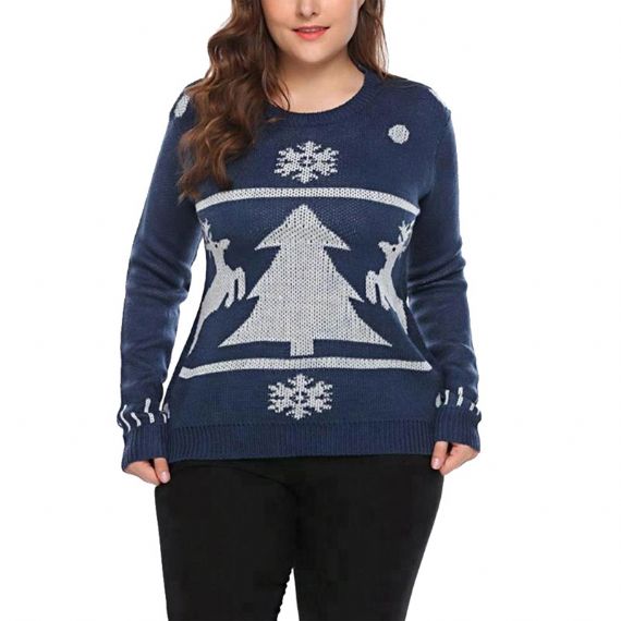 Plus Size Women's Ugly Christmas Sweaters - XW37