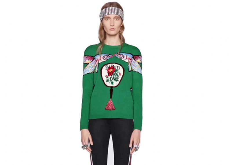 Jacquard Fish Design Long Knitted Sweater , Cute Sweaters For Women Thin Wool - 11202578