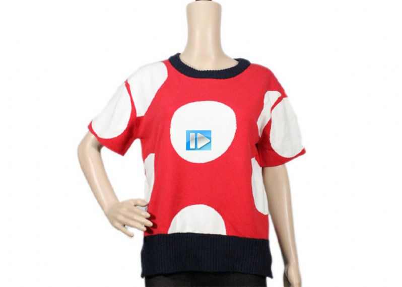 Short Sleeve Womens Oversized Knit Sweaters - 12105360