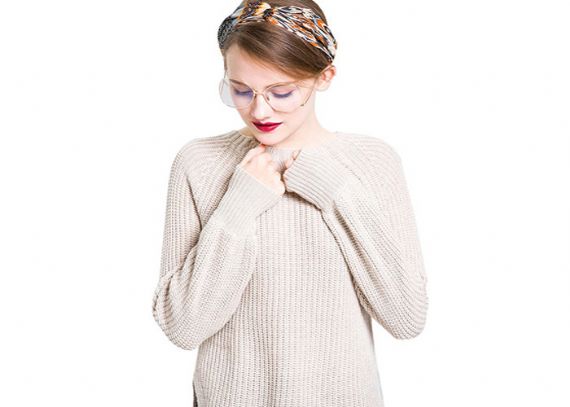 Rib Knitted Plus Size Ladies Pullover Sweaters Computer Knitted Technics - 11202508