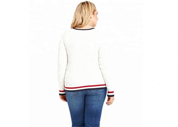 Polyester Cable Winter Oversized Knit Sweaters Computer Knitted Technology - 11272244