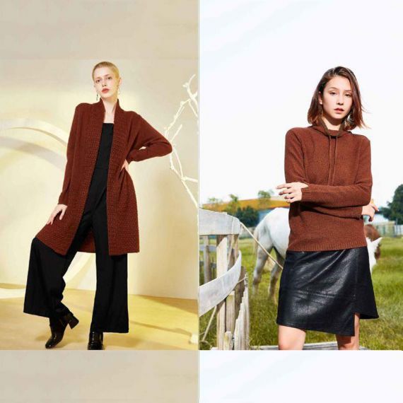 Lady Bespoke Made To Measure Cashmere Sweaters - 11609649