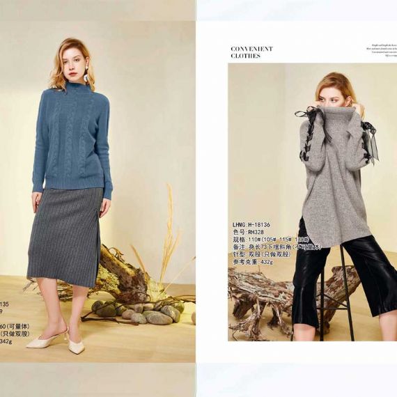 Lady Bespoke Made To Measure Cashmere Sweaters - 11609649