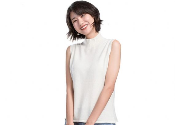 Loose Ladies Knitted Vest For Women , High Neck Solid Color Sleeveless Sweater Vest - 11612709