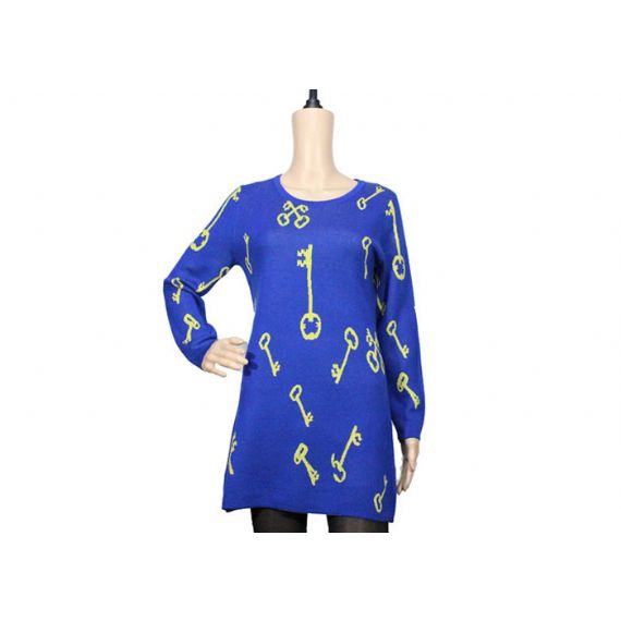 Женский весенний и осенний блестящий женский вязаный свитер с люрексом, пуловер с длинным рукавом - 12105068