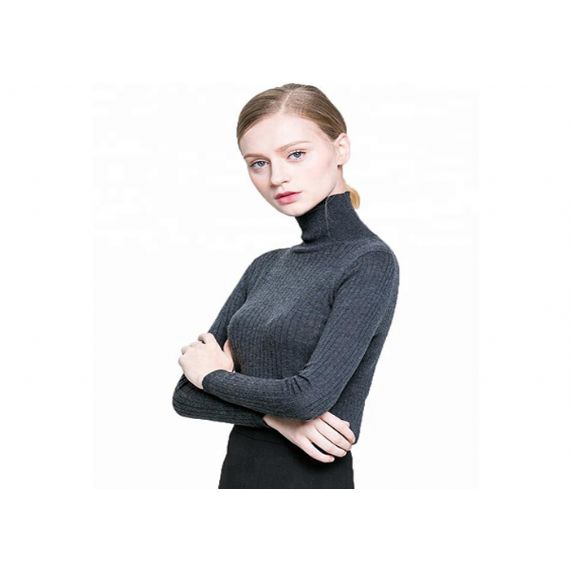 Британские женщины прыгуна шеи черепахи стиля, черный свитер пуловера анти- статический - 11202554