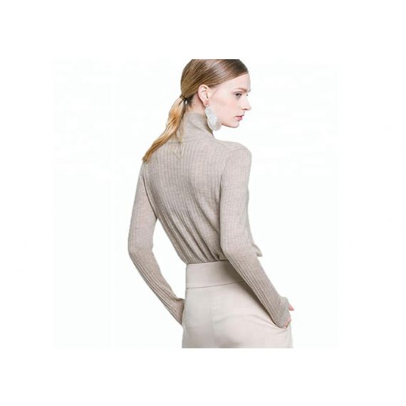 Британские женщины прыгуна шеи черепахи стиля, черный свитер пуловера анти- статический - 11202554