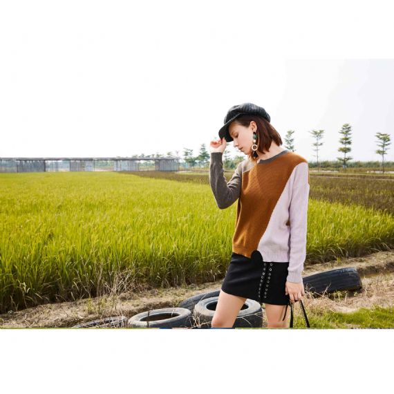 Пуловер интарсия 100% чистого кашемира свитеров леди Клотьер выполненный на заказ сделанный на заказ - 11609646