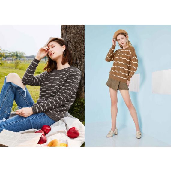 Пуловер интарсия 100% чистого кашемира свитеров леди Клотьер выполненный на заказ сделанный на заказ - 11609646