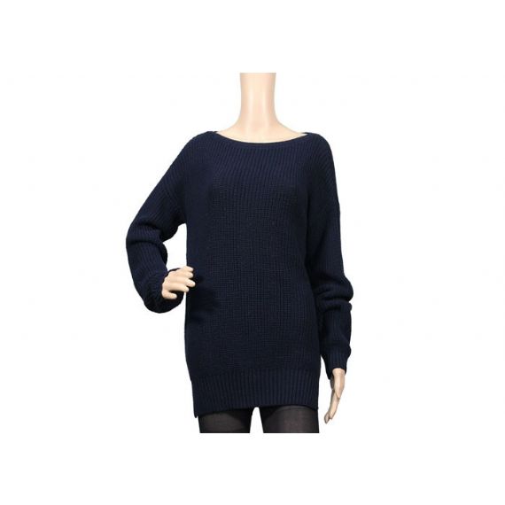 Мягкость и Бретабле женщин свитера Книт кабеля военно-морского флота больших полных иглы для зимы - 12093482