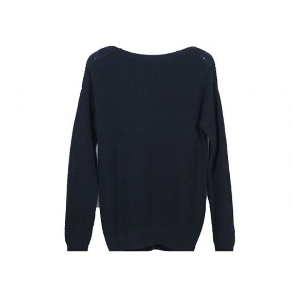 Мягкость и Бретабле женщин свитера Книт кабеля военно-морского флота больших полных иглы для зимы - 12093482