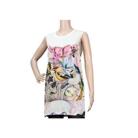 Уютная белая морщинка жилета свитера Книт женщин напечатанная шеей экипажа безрукавная анти- - 12104077