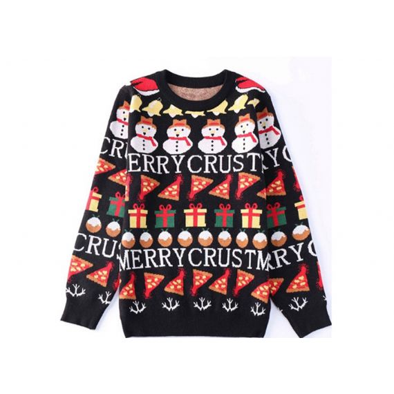 Жаккардовый Снежинка Уродливый Рождественский Свитер Компьютерная Вязание Техника - 11153794