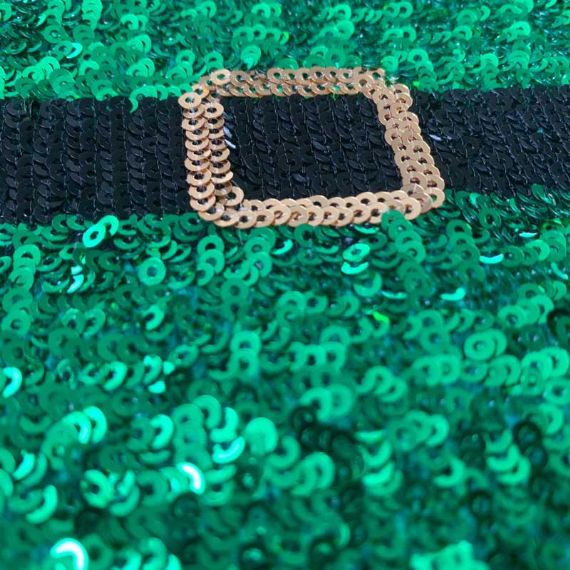 Женский блестящий рождественский джемпер с блестками - XW38