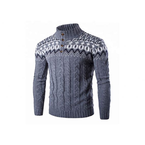 Изготовленным на заказ пуловер длинного рукава Рождества шеи уродливым связанный свитером для людей - 11179939