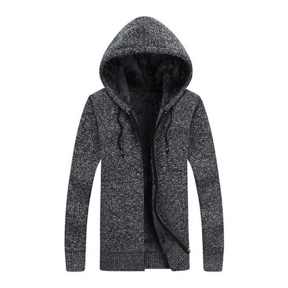 ISO M L XL V Шея Кардиган Молния Мужской вязаный свитер - 13245159