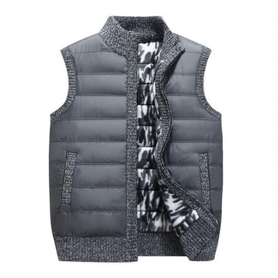 OEM вязаный жилет без рукавов с воротником-стойкой - 13246299