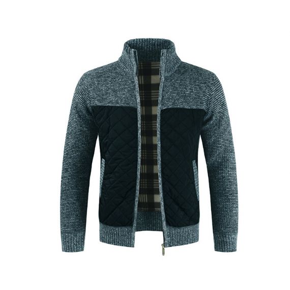 Вязаные свитера с длинными рукавами и вышивкой на молнии - 13246980