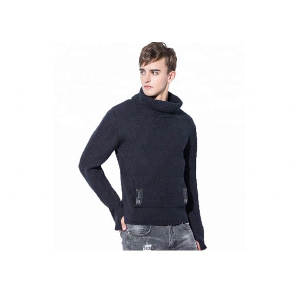 Толстая водолазка с длинным рукавом в Европе 5 калибровочная мужская осенняя кошачья пуловерная кофта - 11202605